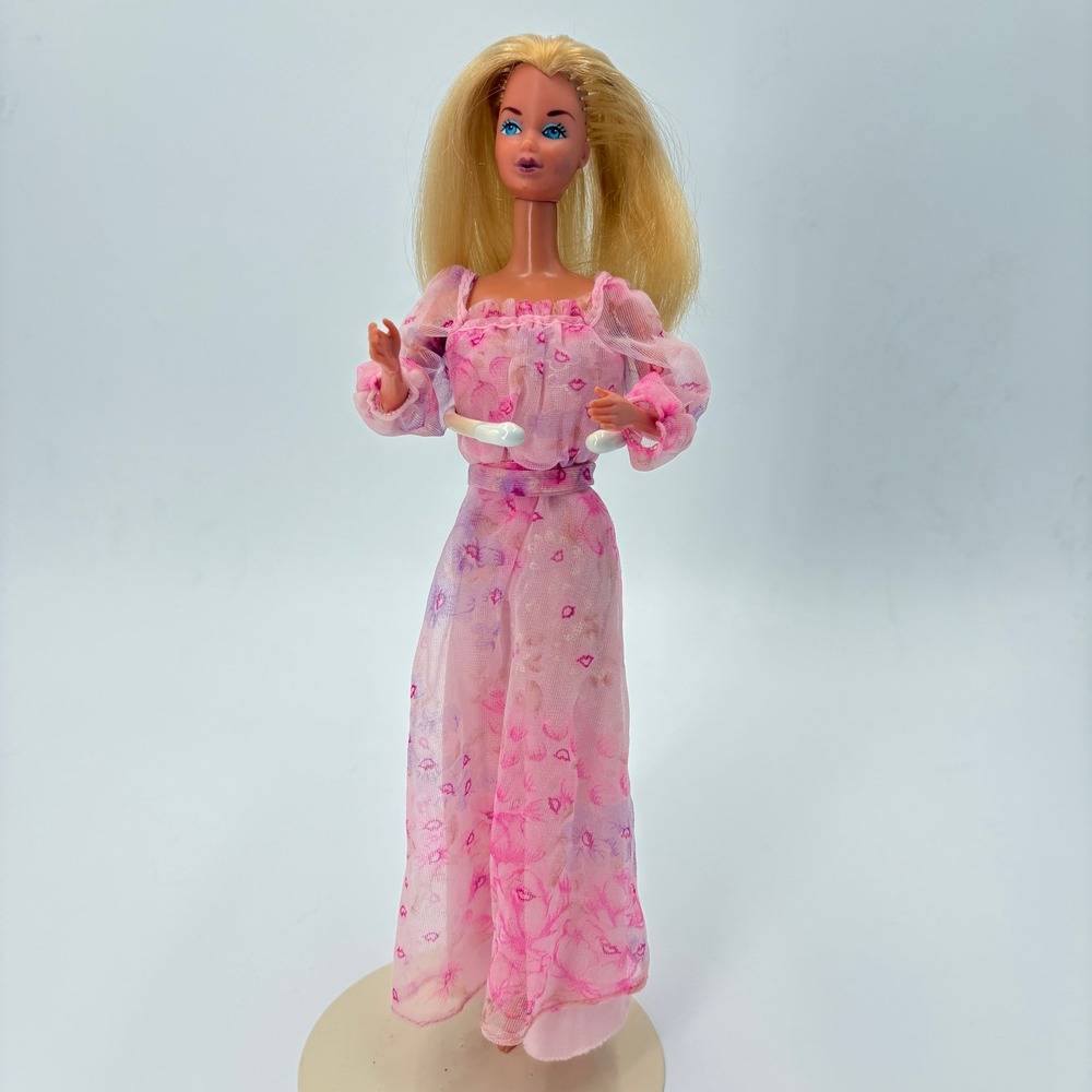 1978 Mattel Kissing Barbie 2597 Vintage Doll Original Dress Working Motion